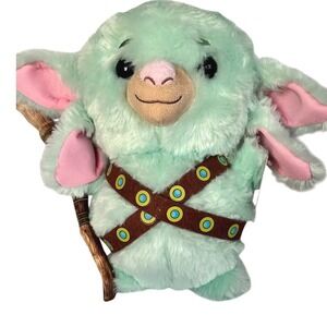 Kathmandu Park Lamb Plush Mint Green Sheep Stuffed Animal w/ Staff NWT
